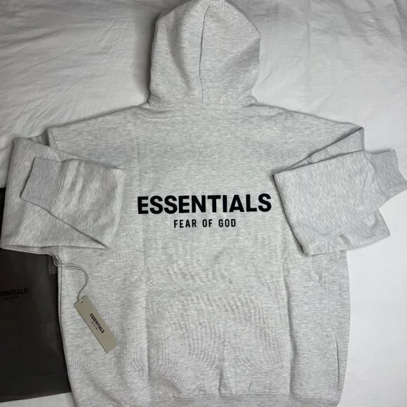 Fear Of God Essential Hoodies - Light Oat - Picture 3 of 5